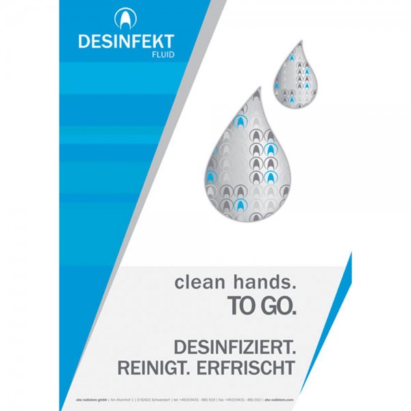 Poster Desinfekt Fluid, DIN A1
