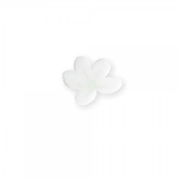fimo flower, white vanilla flower